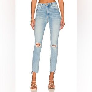 Mother The Stunner Zip Ankle Step Chew in Poisoned Petals Size 28